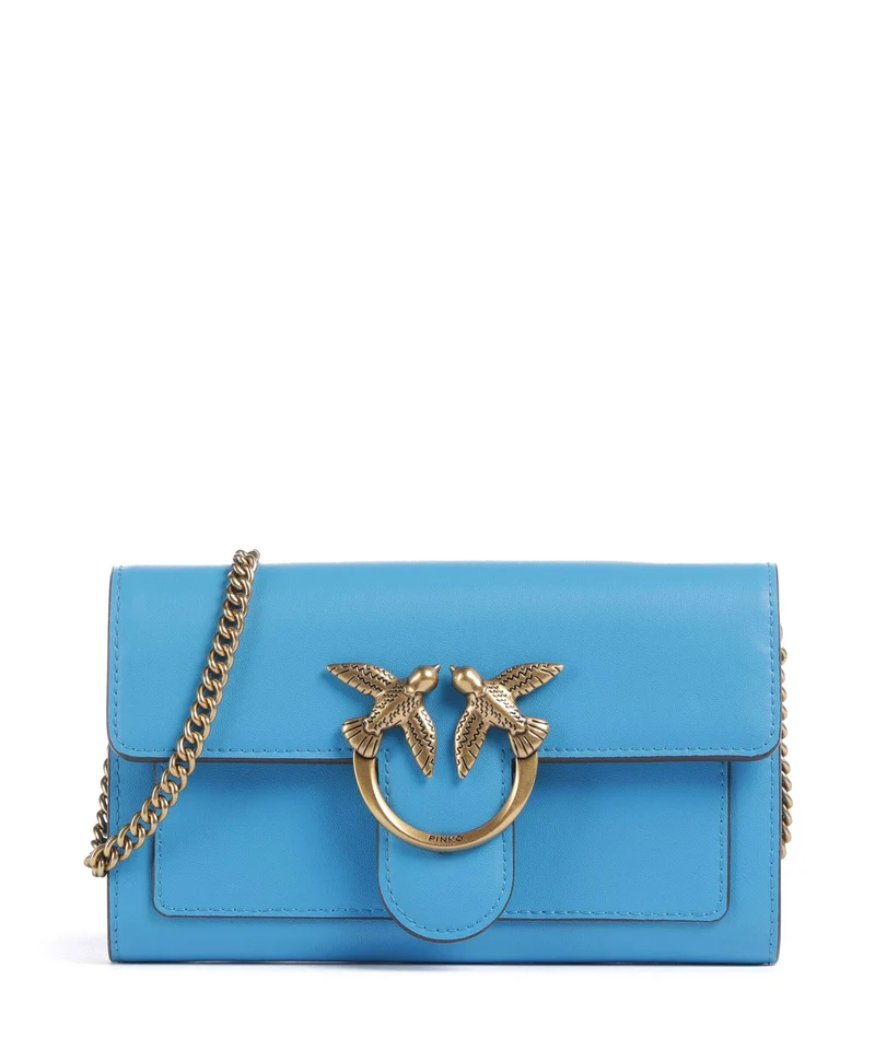 Pinko Love One Geldbörse azzurro dresda/antique gold
