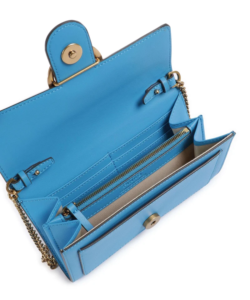 Pinko Love One Geldbörse azzurro dresda/antique gold