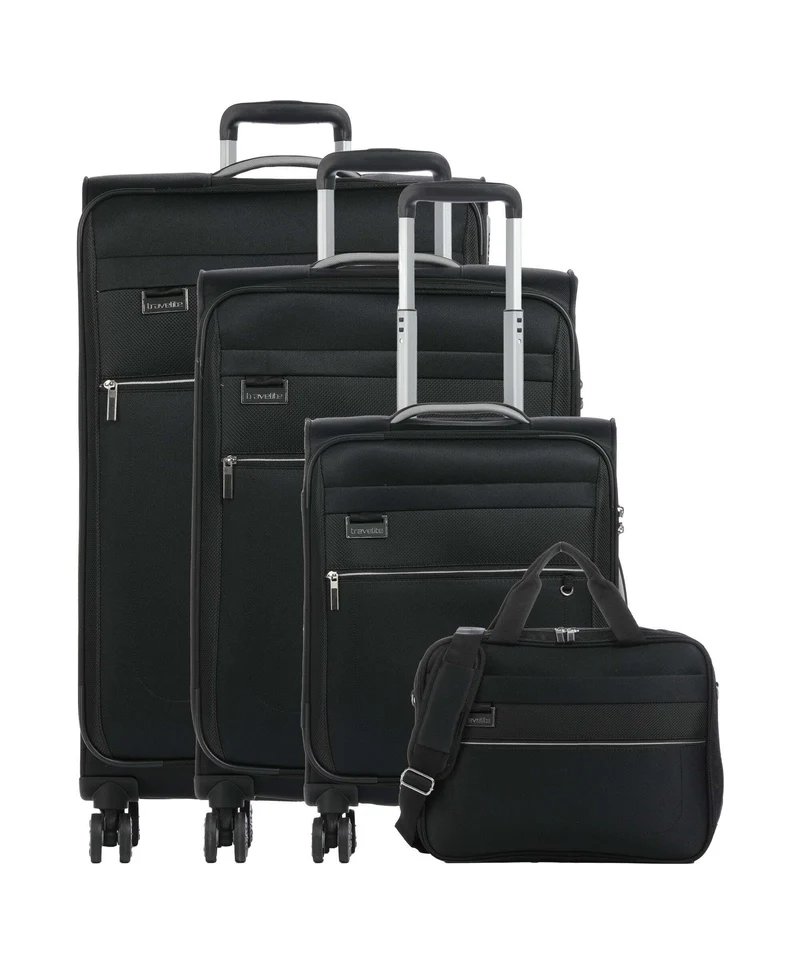 Travelite Miigo 4-Rollen Trolley Set nachtschwarz