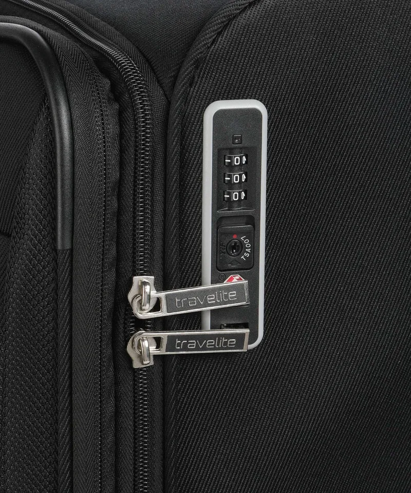 Travelite Miigo 4-Rollen Trolley Set nachtschwarz