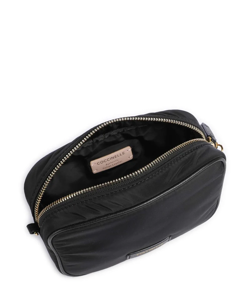 Coccinelle Tebe Nylon Puffy Umhängetasche noir