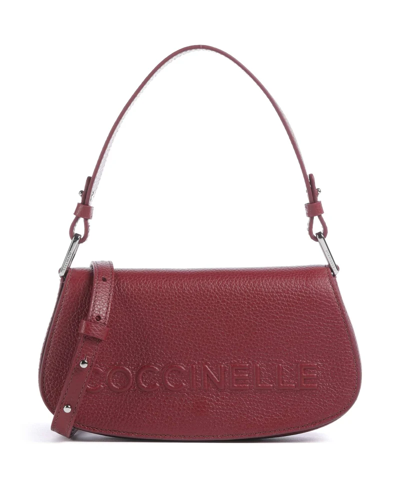 Coccinelle Myrtha Maxi Logo Schultertasche ribes