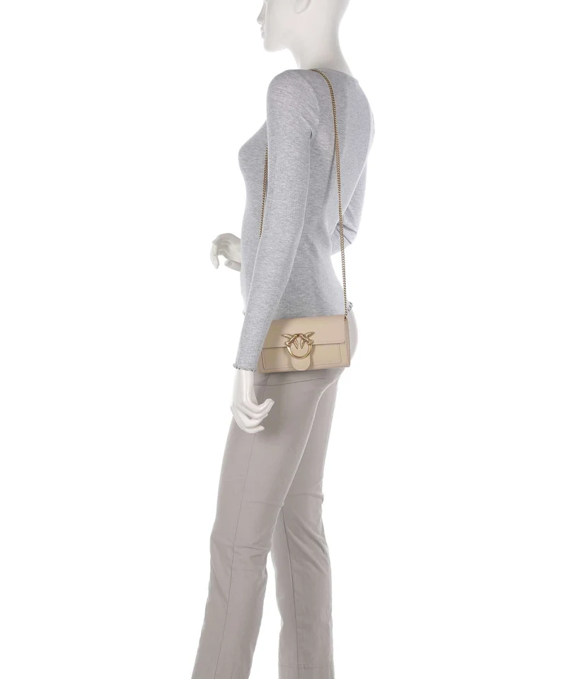 Pinko Love One Geldbörse beige/grigio fumo/antique gold