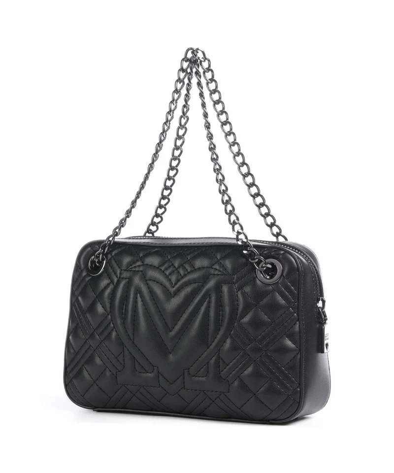 Love Moschino Quilted Schultertasche nero