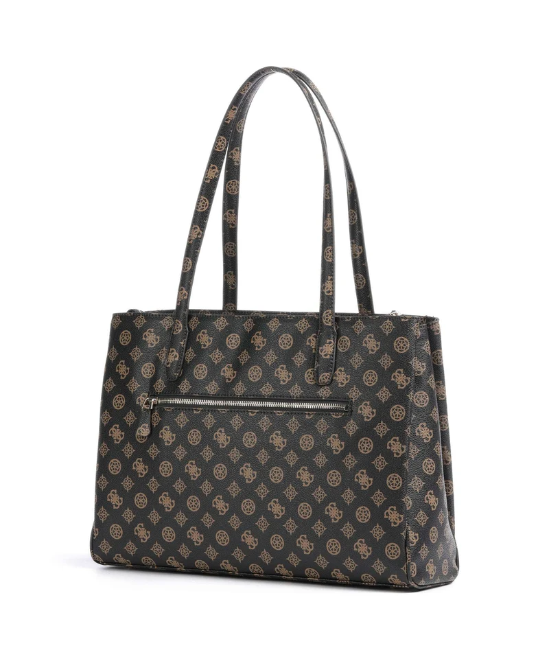 Guess Power Play Shopper mocha logo