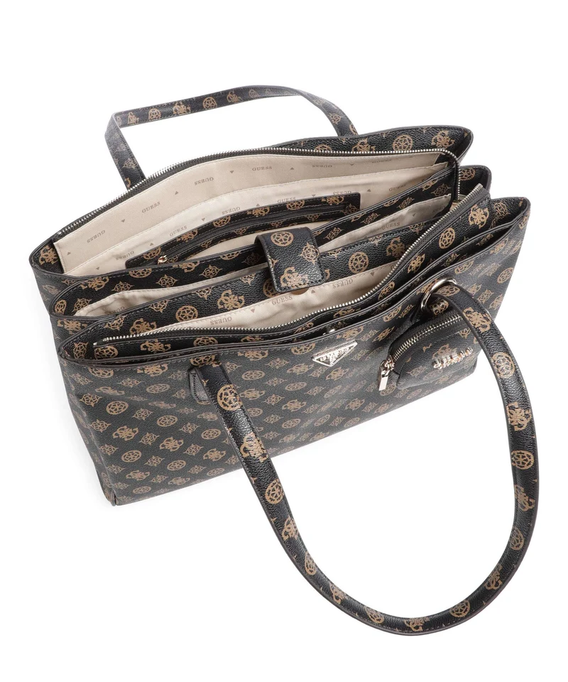 Guess Power Play Shopper mocha logo