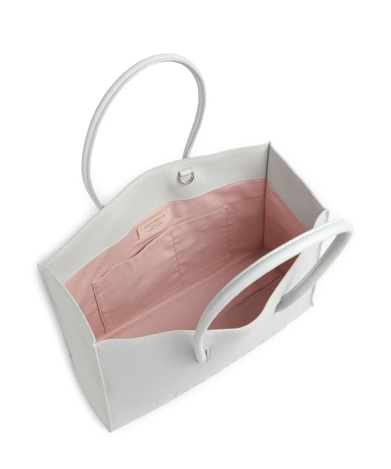 Coccinelle Myrtha Maxi Logo Shopper snow