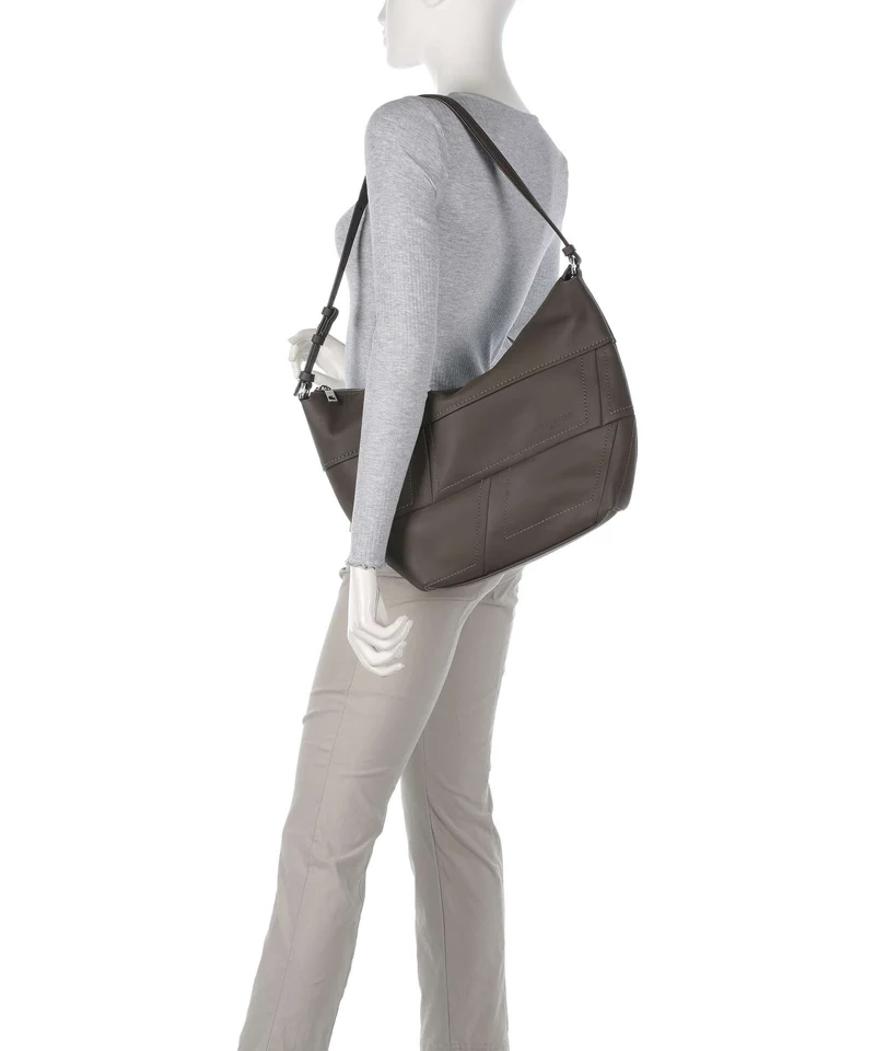 Liebeskind Edda Calf Optic M Beuteltasche dark grigio