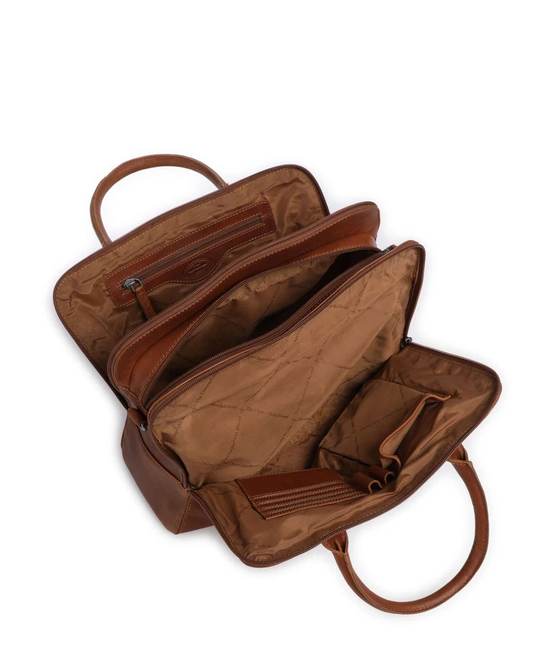 The Chesterfield Brand Wax Pull Up Cow Layton Handtasche cognac