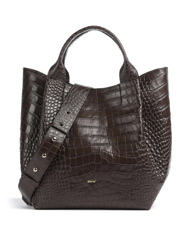 Abro Cocco Mondial Essential Medium Handtasche dark brown