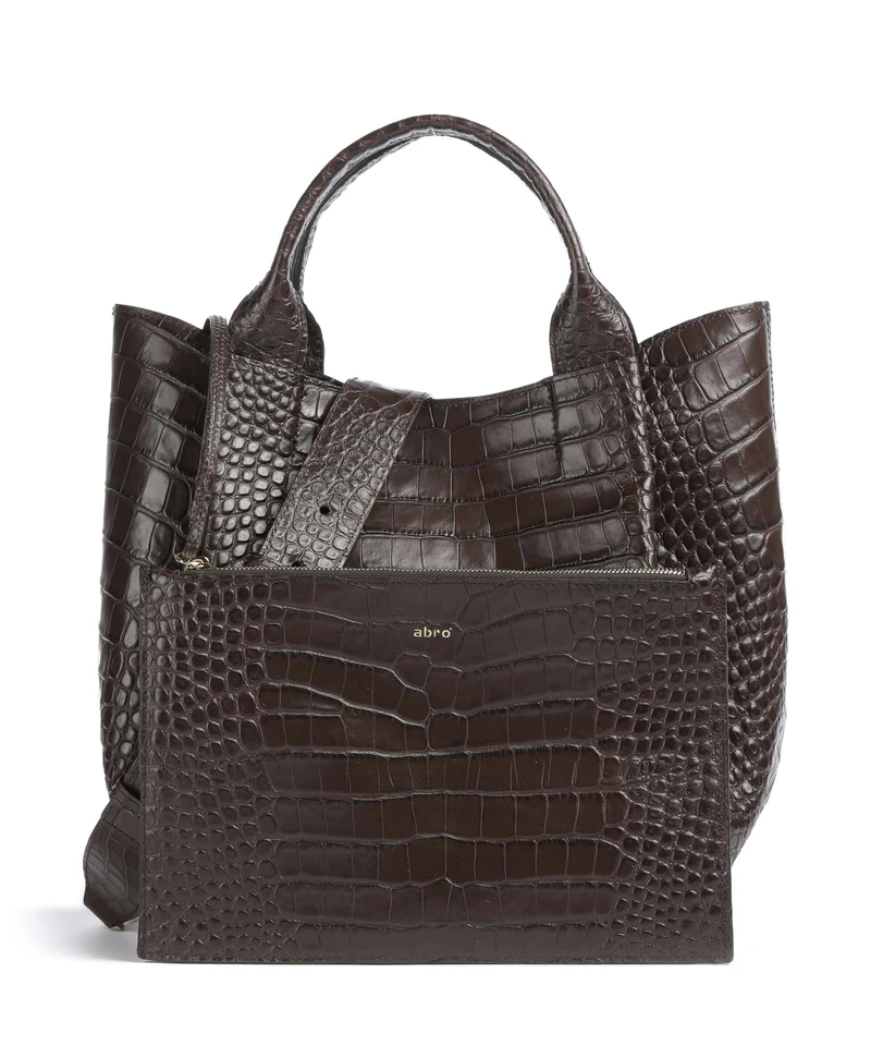 Abro Cocco Mondial Essential Medium Handtasche dark brown