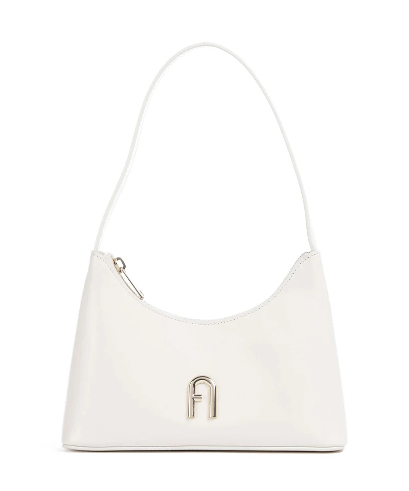 Furla Diamante Mini Schultertasche panna