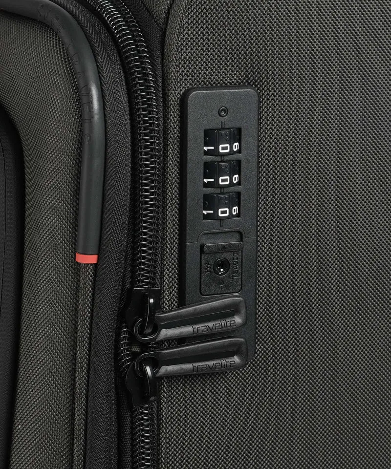Travelite Crosslite 4-Rollen Trolley oliv