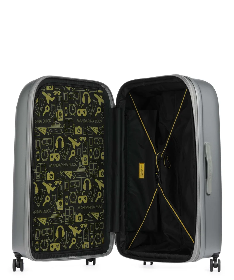 Mandarina Duck Logoduck+ 4-Rollen Trolley silver