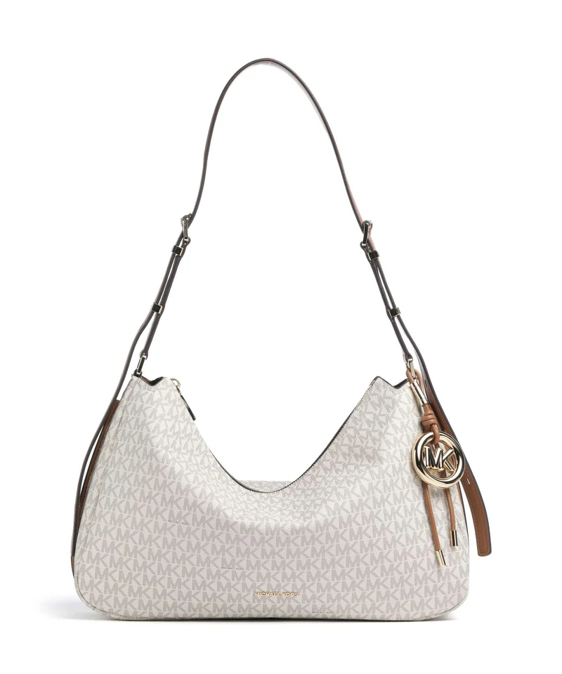 Michael Kors Nolita Medium Beuteltasche vanilla/acorn