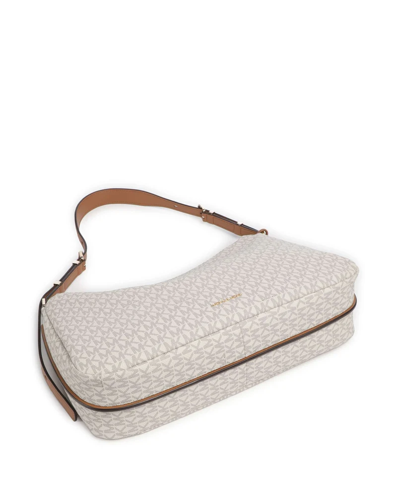 Michael Kors Nolita Medium Beuteltasche vanilla/acorn