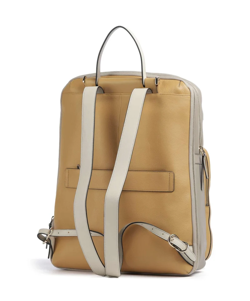 Piquadro Circle Laptop-Rucksack yellow/beige