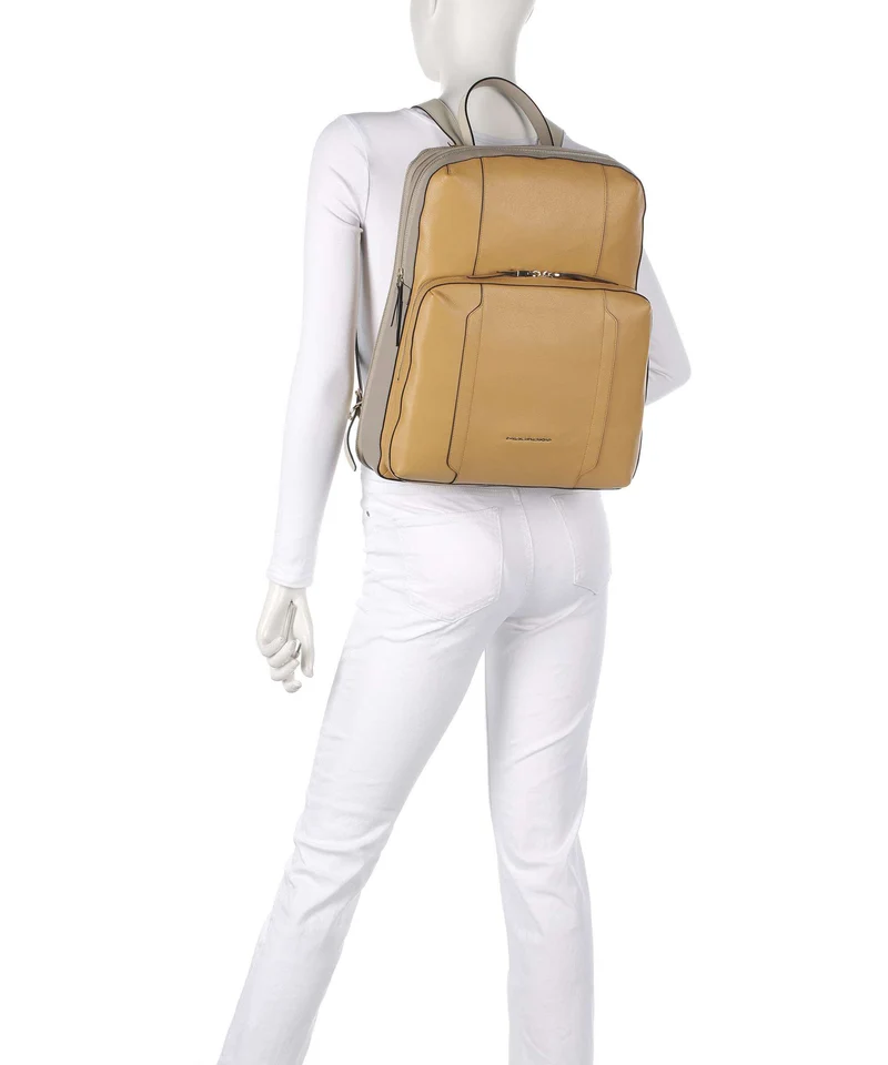 Piquadro Circle Laptop-Rucksack yellow/beige