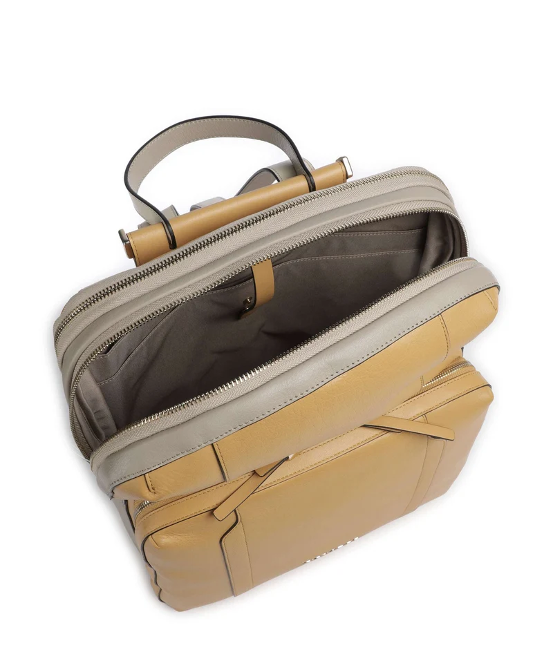 Piquadro Circle Laptop-Rucksack yellow/beige